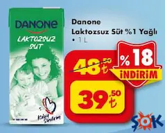 DANONE LAKTOZSUZ SÜT %1 YAĞLI 1 L indirimli fiyat DANONE LAKTOZSUZ SÜT %1 YAĞLI 1 L fiyat ve kampanya bilgisi